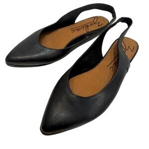 Zodiac Helene 10 pointed toe slingback leather flats 3057
